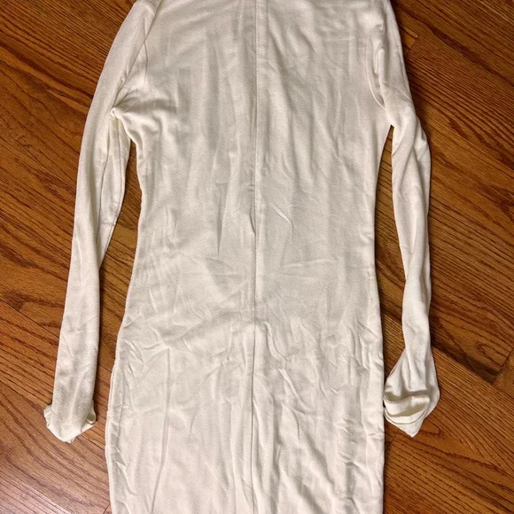 Naked Wardrobe Classic Cream Long Sleeve Dress - Picture 5 of 7
